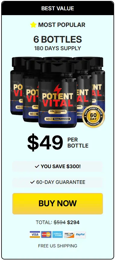 Buy Potent Vital 6 Bottle